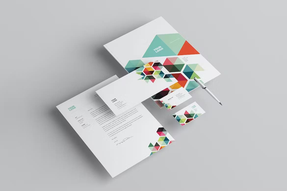 Business Colorful Stationery Set