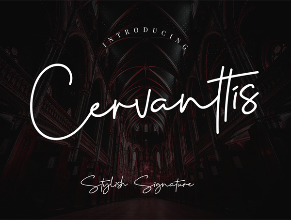 Cervanttis Signature Script Free Font