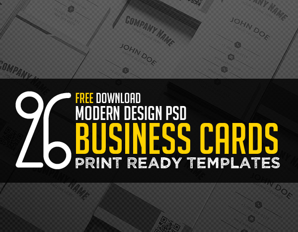 Free business card psd templates