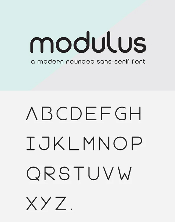 Modulus Rounded Font