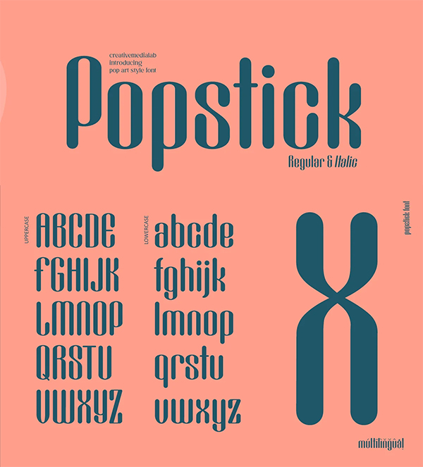 Popstick Rounded Font